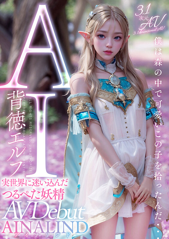 【AIAV-004】【3.1次元】AI背徳エルフ 実世界に迷い込んだつるぺた妖精AINALIND-画像-1