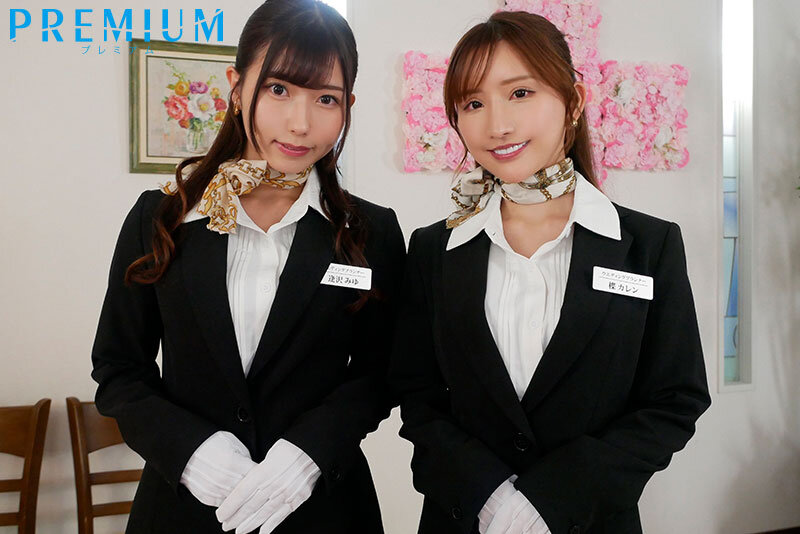 【寝取り痴女】Special 巨乳結婚プランナー楪カレン&逢沢みゆの二人が囁き破滅中出しさせてあげる【PRPM-001】-画像-2